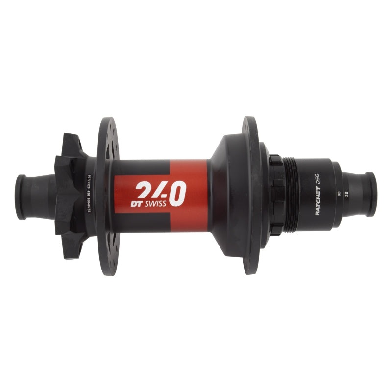 DT Swiss 240 DEG Rear Hub – 12 x 148mm 6-Bolt XD Black/Red 28H 90pt