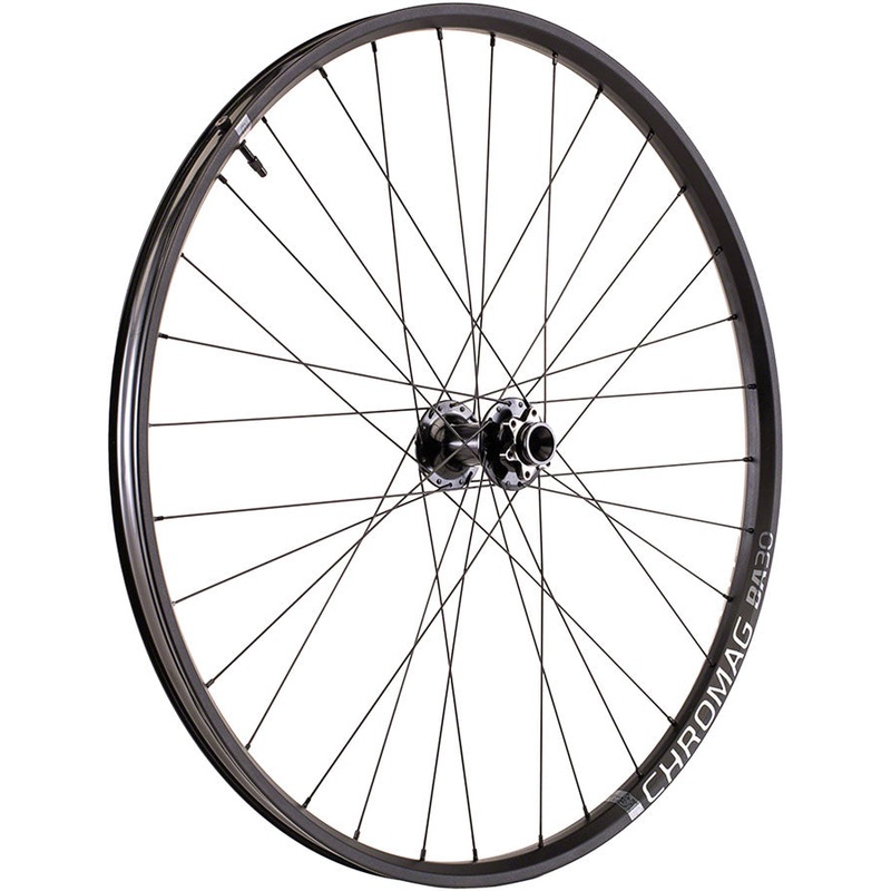 Chromag BA30 Front Wheel – 27.5 15 x 110mm 6-Bolt Black