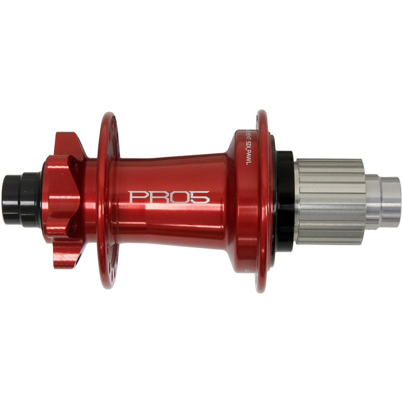 Hope Pro 5 Rear Hub – 12 x 148mm 6-Bolt Micro Spline Red 28H