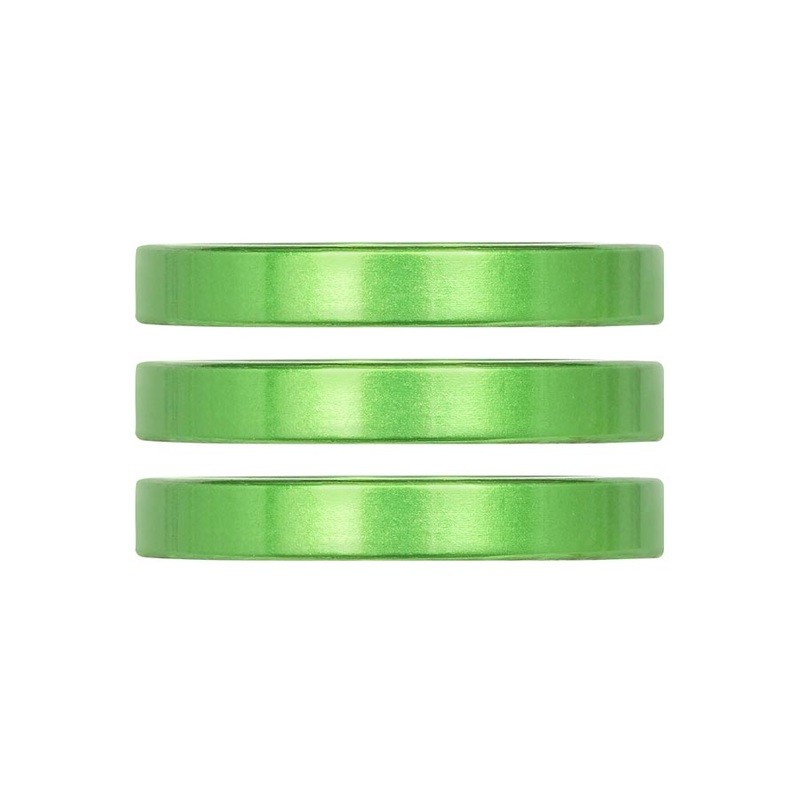 Industry Nine iRiX Headset Spacer 1-1/8” Height: 5mm Aluminum Lime 3pcs
