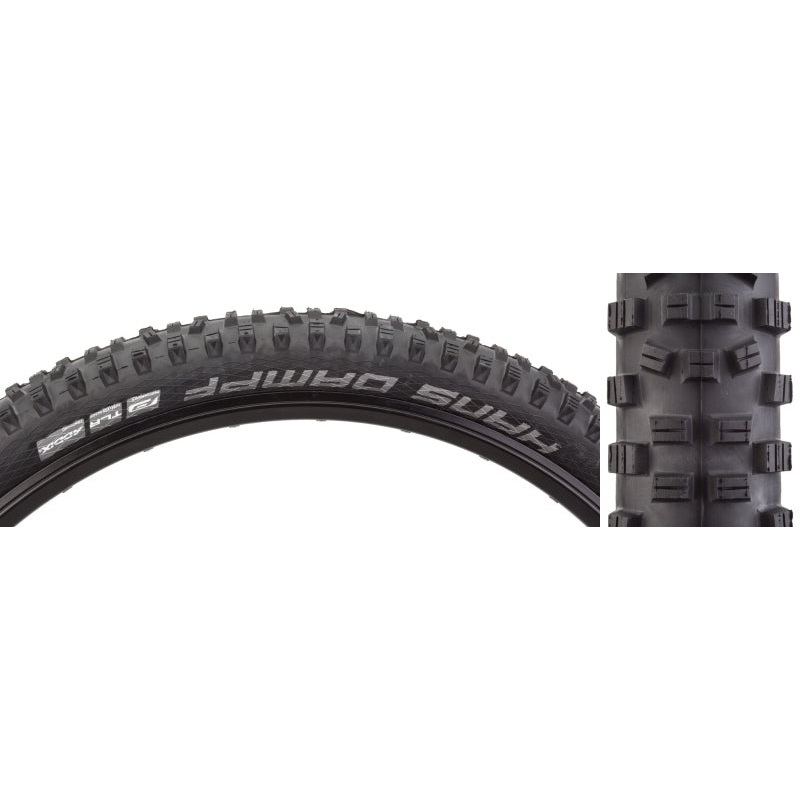 Schwalbe Hans Dampf Tire – 29 x 2.35 Tubeless Folding BLK Performance Addix TwinSkin