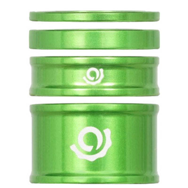 Industry Nine Headset Combo Spacer Kit 1-1/8 Set/4 Lime
