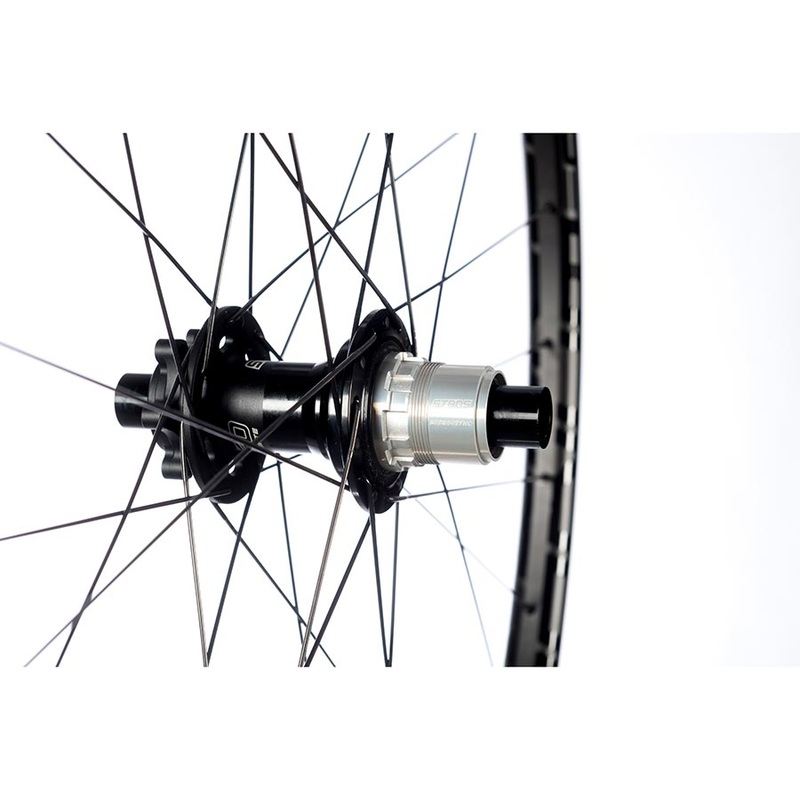 Stans No Tubes Podium SRD Wheel Rear 29” / 622 Holes: 28 12mm TA 148mm Disc IS 6-bolt SRAM XD-R