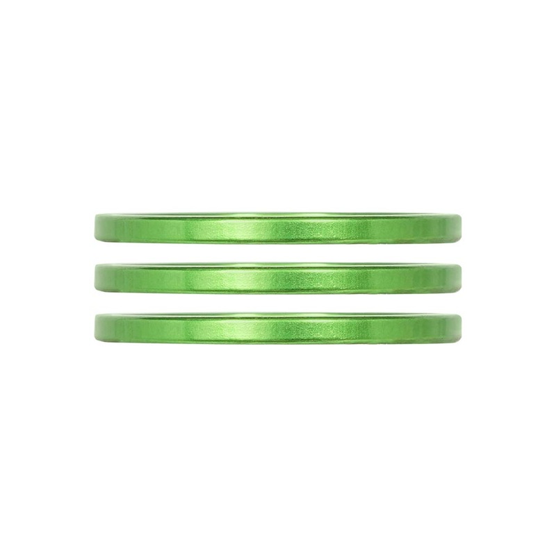 Industry Nine iRiX Headset Spacer 1-1/8” Height: 2.5mm Aluminum Lime 3pcs