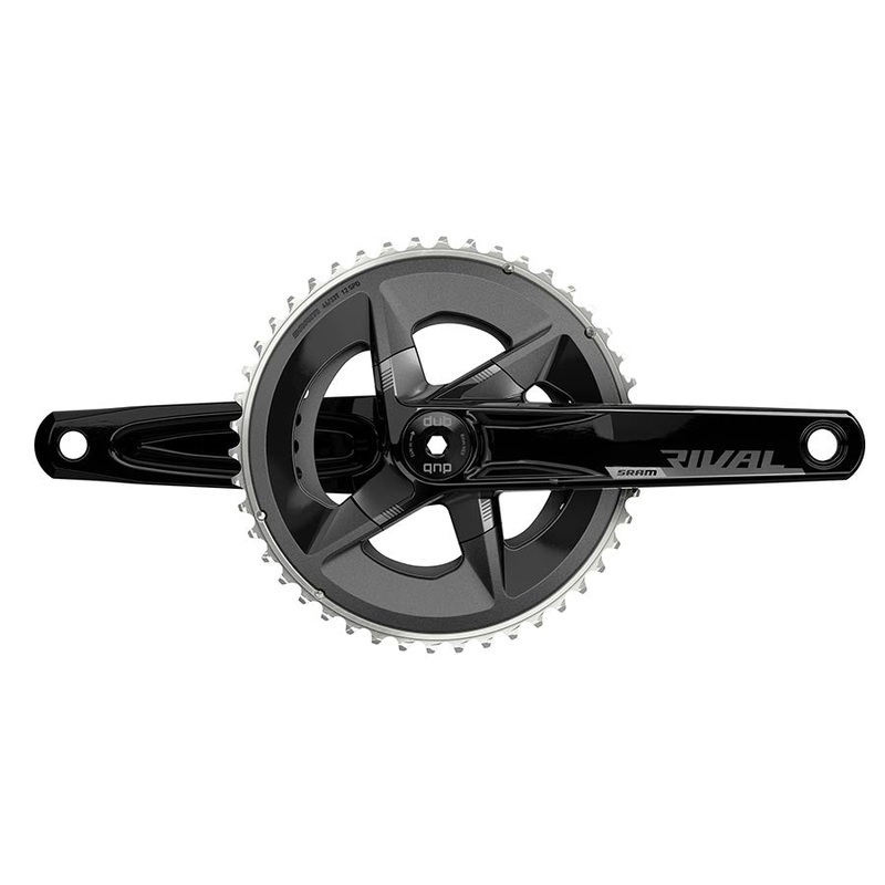 SRAM Rival AXS Crankset – 172.5mm 12-Speed 48/35t 107 BCD DUB Spindle Interface BLK D1
