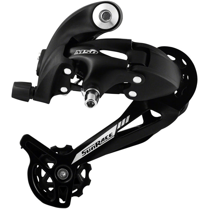 SunRace M57 Rear Derailleur – 7/8-Speed Long Cage Black