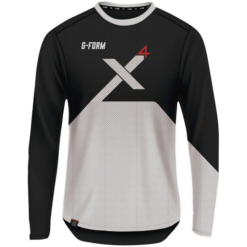 G-Form Pro-X4 Long Sleeve Bike Jersey – Black/White Small