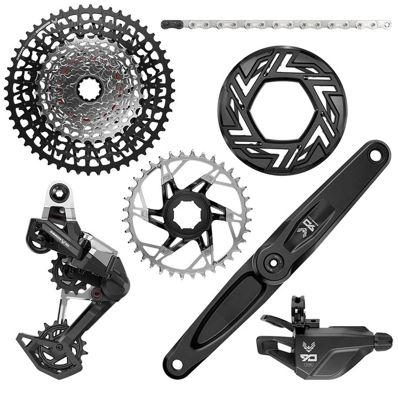 SRAM Eagle 90 Ebike Groupset –  165mm  Brose 36T Clip-on Guard Chain XS-1275 10-52t Single Click Shifter Rear Derailleur