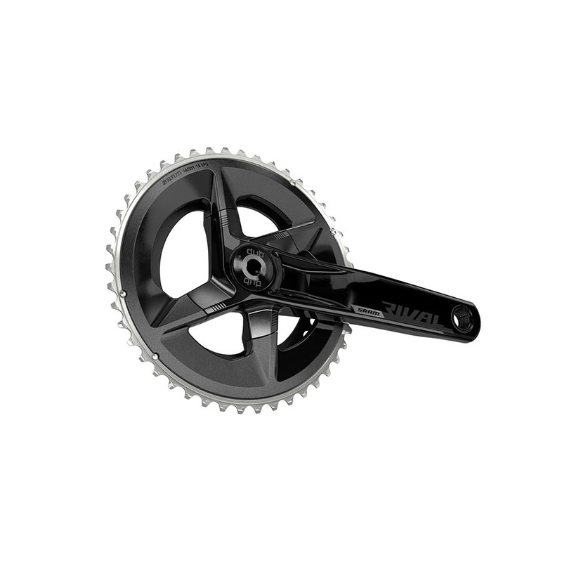 SRAM Rival AXS Crankset – 172.5mm 12-Speed 46/33t 107 BCD DUB Spindle Interface BLK D1