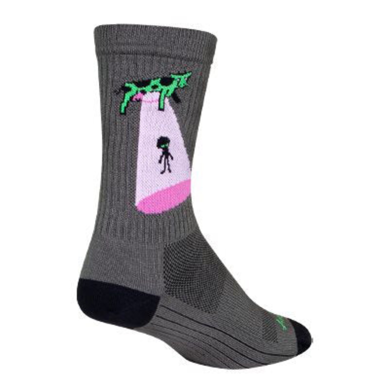 Sockguy Crew Cowspiracy 6 Socks 5-9 Grey
