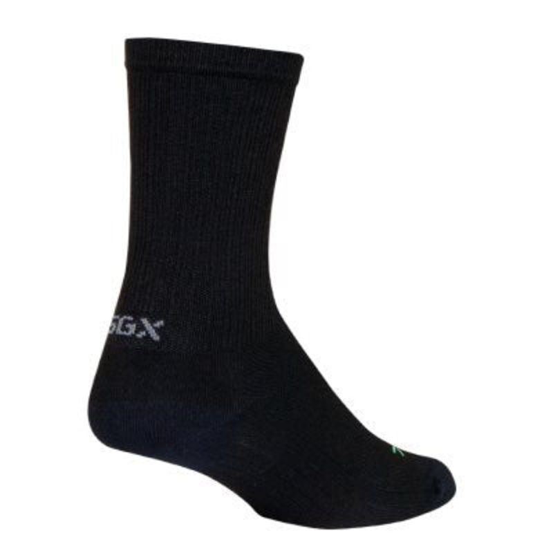 Sockguy Noir 6 Socks 5-9 Black-Red