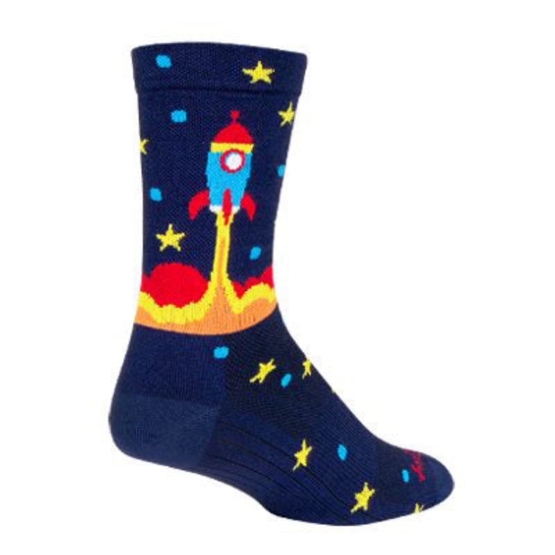 Sockguy Rocket Socket Crew 6 Socks 5-9 Blue