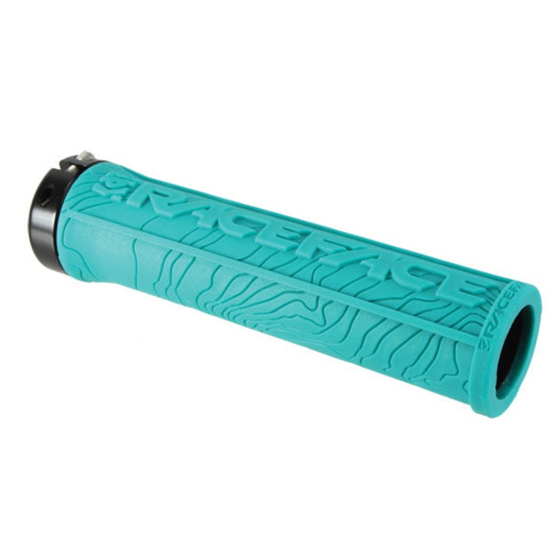 RaceFace Half Nelson Grips – Turquoise Lock-On