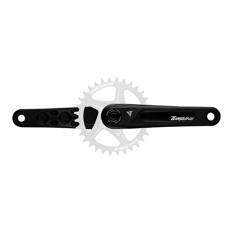RaceFace Turbine Crankset – 170mm Direct Mount 136mm Spindle CINCH Interface 7050 Aluminum BLK