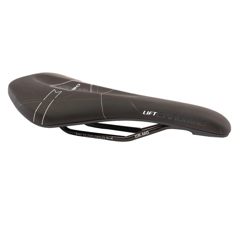 Chromag Lift Saddle Synth Top CrMo Rails – Black/Gray