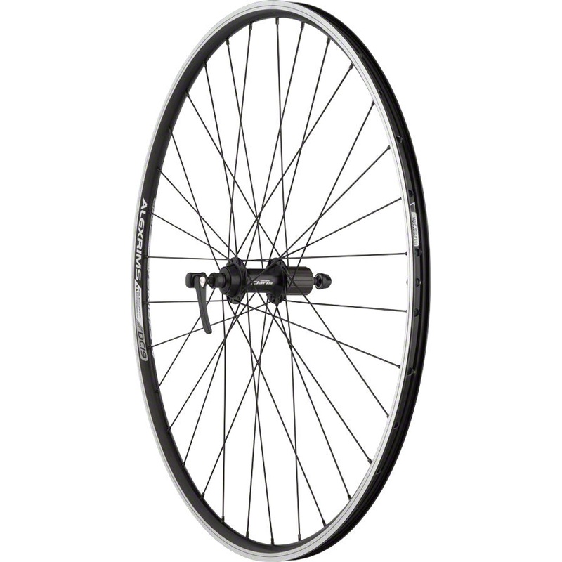 Quality Wheels Value Double Wall Series Rear Wheel – 700 QR x 130mm Rim Brake HG 10 BLK Clincher 32H