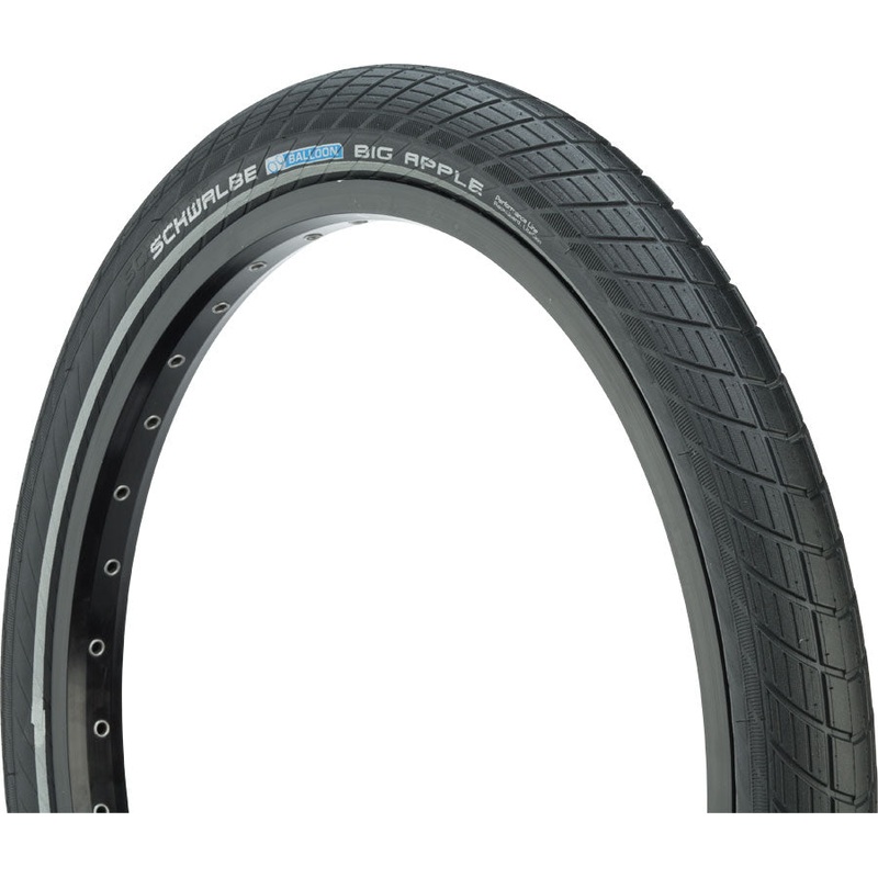 Schwalbe Big Apple Tire – 26 x 2 Clincher Wire BLK/Reflective Performance Line