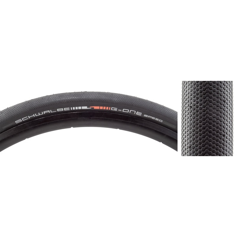 Schwalbe G-One Speed Tire – 700 x 40 Tubeless Folding BLK Evolution Line Addix SpeedGrip Super Ground E-25