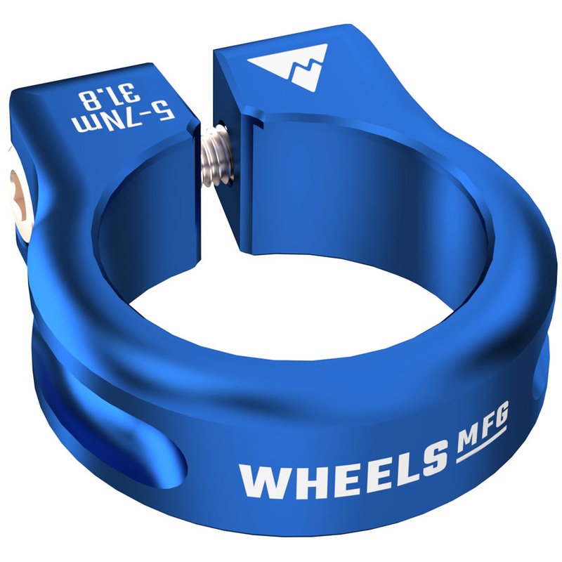 Wheels Manufacturing Seatpost Clamp – 31.8mm Bolt-On Blue