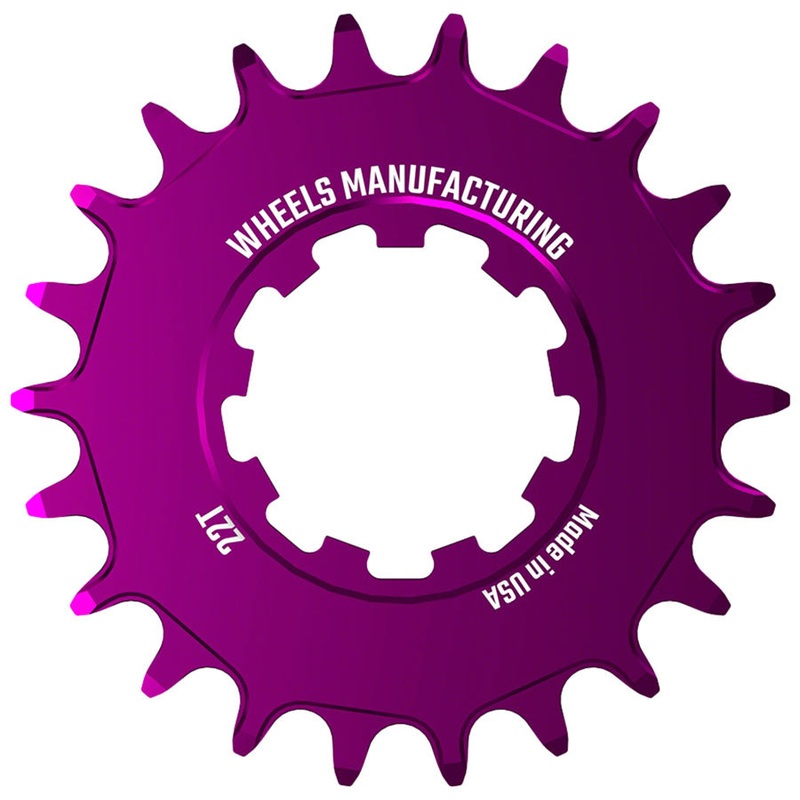 Wheels Manufacturing SOLO-SPEED Cog – 22t Fits SOLO-SPLINE SOLO-XD kits Purple