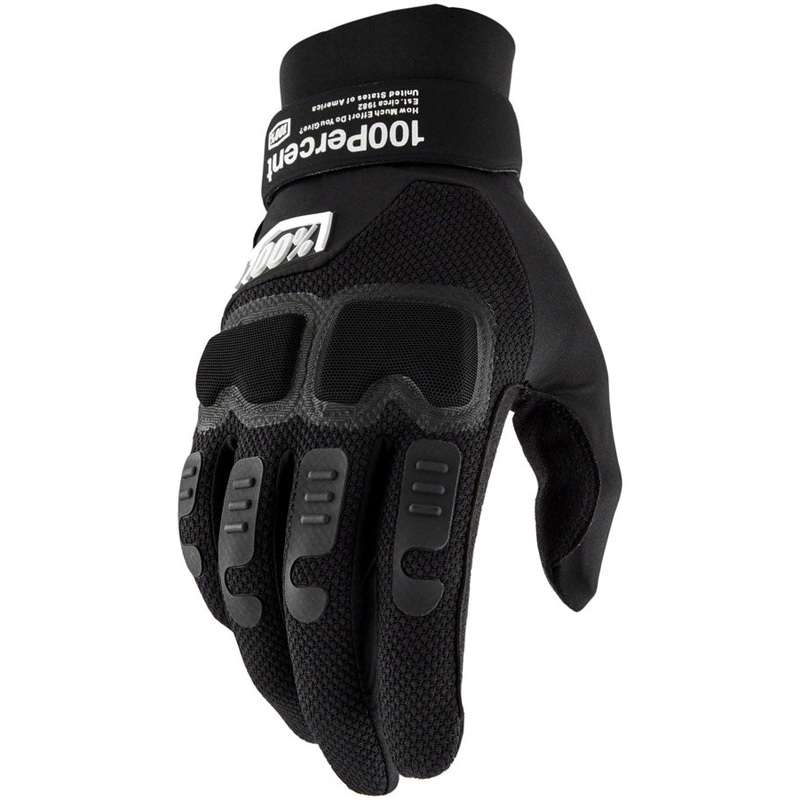 100% Langdale Gloves – Black Full Finger Men’s X-Large