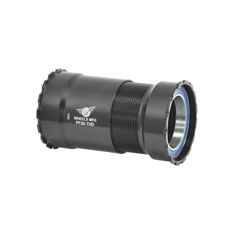 Wheels Manufacturing PressFit 30 Bottom Bracket ABEC-3 Bearings Threaded BLK