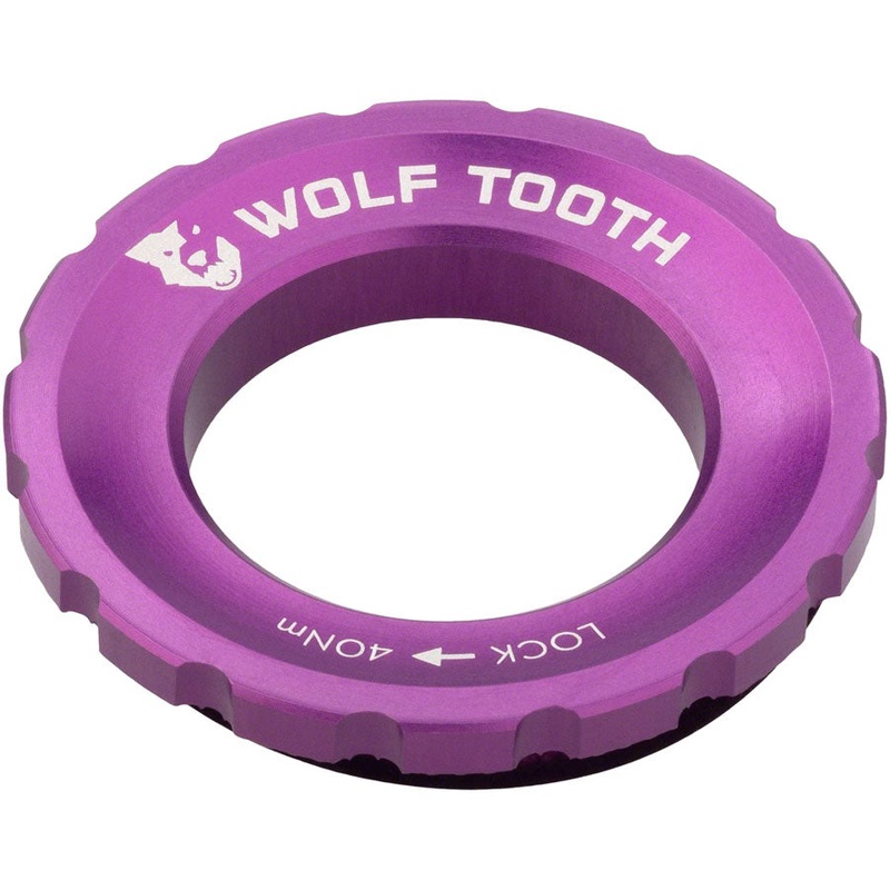 Wolf Tooth CenterLock Rotor Lockring – External Splined Ultraviolet Purple