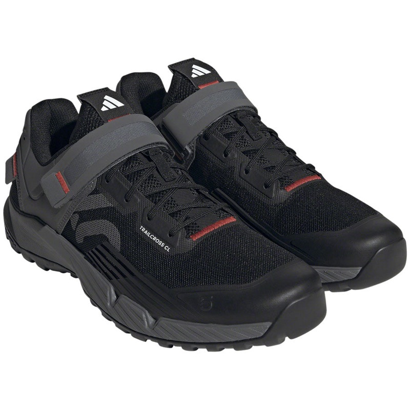 Five Ten Trailcross Mountain Clipless Shoes – Men’s Core BLK/Gray Three/Red 6