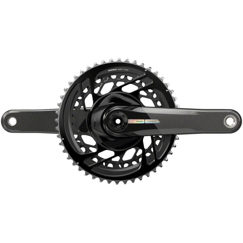 SRAM Force Crankset – 170mm 2x 12-Speed 48/35t Direct Mount DUB Spindle Interface Iridescent Gray D2