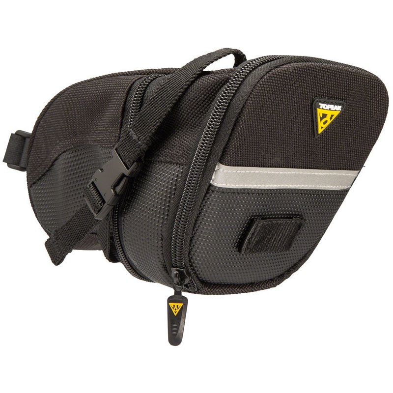 Topeak Aero Wedge Seat Bag – Strap-on Large Black
