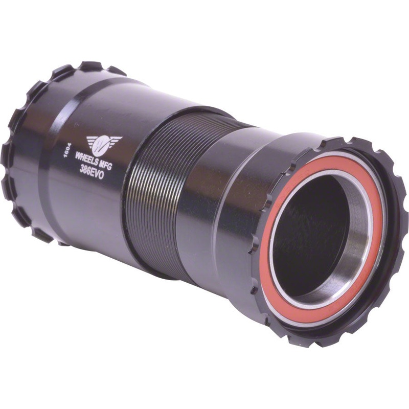 Wheels Manufacturing 386 EVO Bottom Bracket Angular Contact Bearings BLK Cups