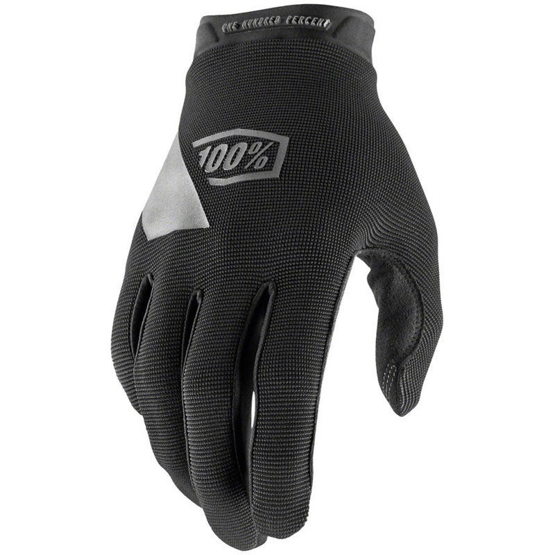 100% Ridecamp Gloves – Black Full Finger X-Large
