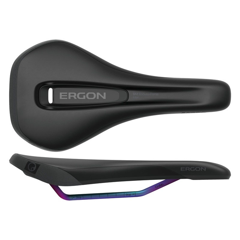 Ergon SM Enduro Comp Saddle – Stealth/Oilslick Mens Medium/Large