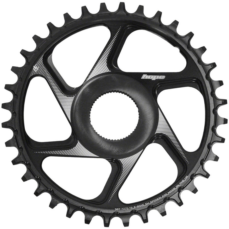 Hope Spiderless Chainring –  36T R22  Ebike  Shimano  Black