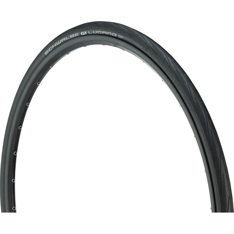 Schwalbe Lugano Tire – 700 x 28 Clincher Wire Black Active Line
