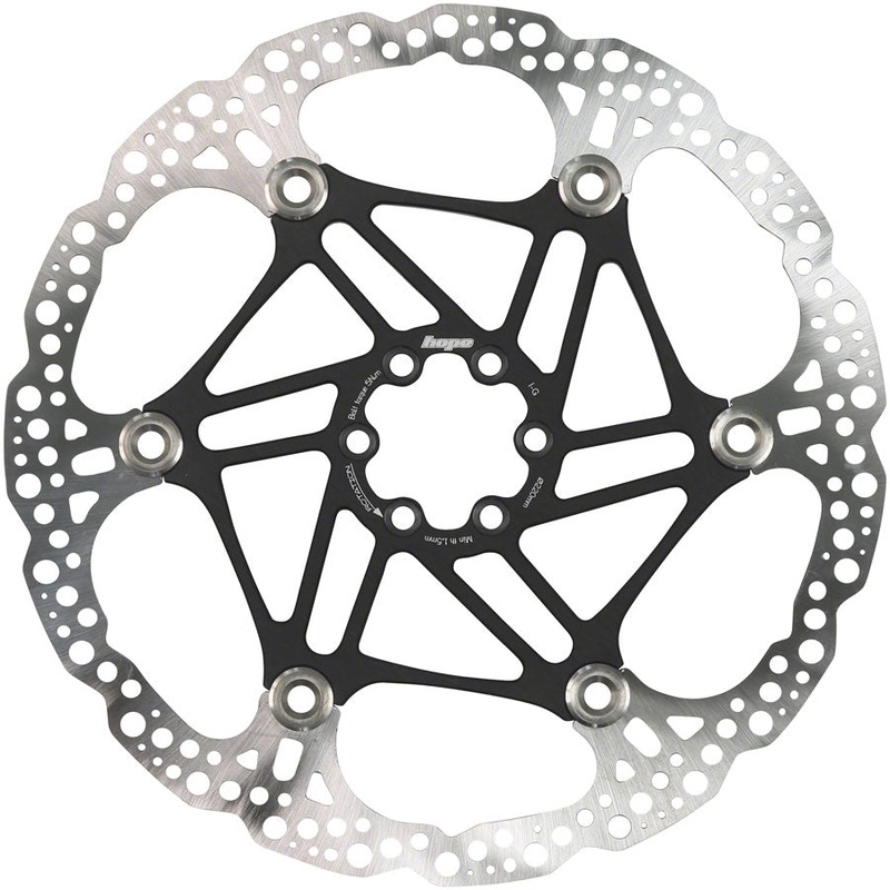Hope Floating Disc Brake Rotor – 220mm 6-Bolt Black