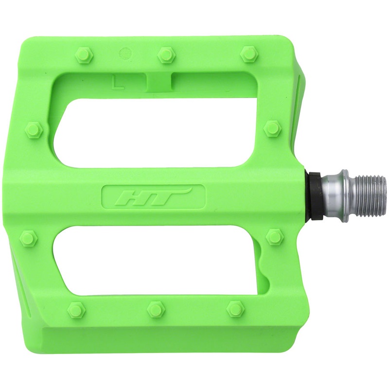HT Components PA12 Pedals – Platform Composite 9/16 Green