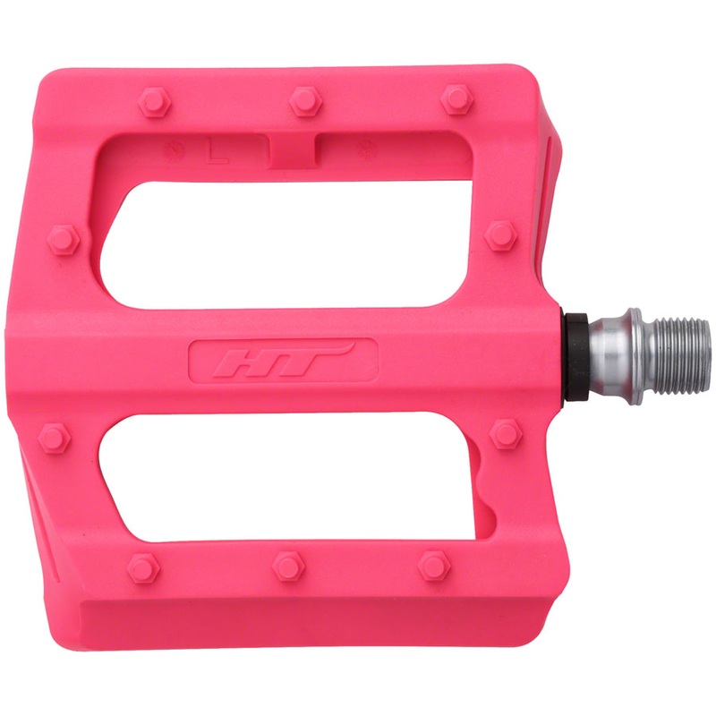 HT Components PA12 Pedals – Platform Composite 9/16 Neon Pink