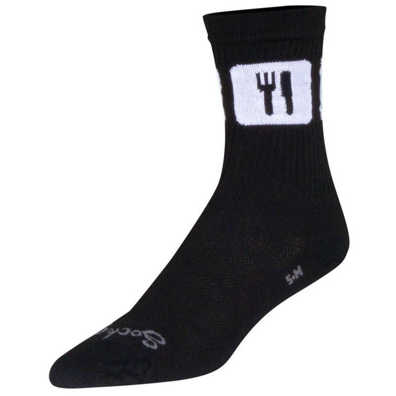 SockGuy Crew Repeats Socks – 6 Black Small/Medium