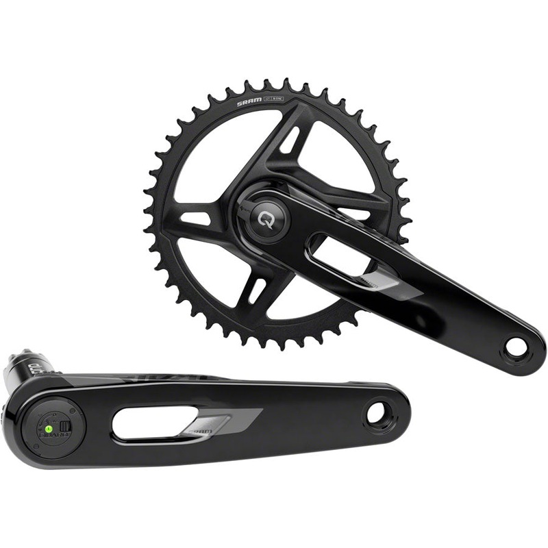 SRAM Rival 1x XPLR AXS Power Meter Wide Crankset – 175mm 12/13-Speed 42t 8-Bolt Direct Mount DUB PM Spindle BLK E1