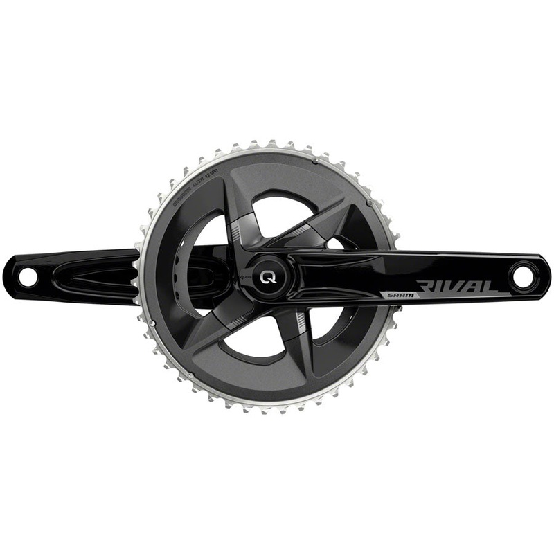 SRAM Rival AXS Crankset Quarq Power Meter – 175mm 12-Speed 48/35t Yaw 107 BCD DUB Spindle Interface BLK D1