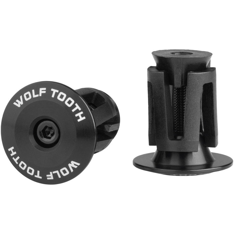 Wolf Tooth Alloy Bar End Plugs – Black