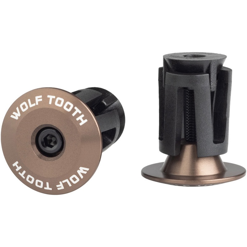 Wolf Tooth Alloy Bar End Plugs – Espresso