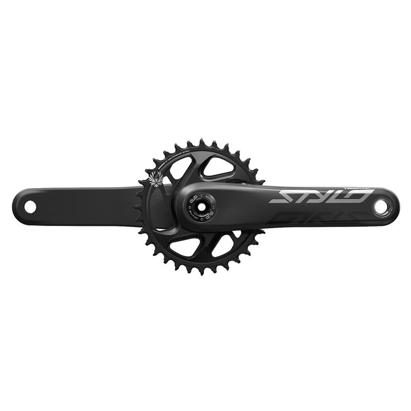 TruVativ STYLO Carbon Eagle Fat Bike Crankset – 170mm 12-Speed 30t Direct Mount DUB Spindle Interface For 190mm Rear Spacing BLK