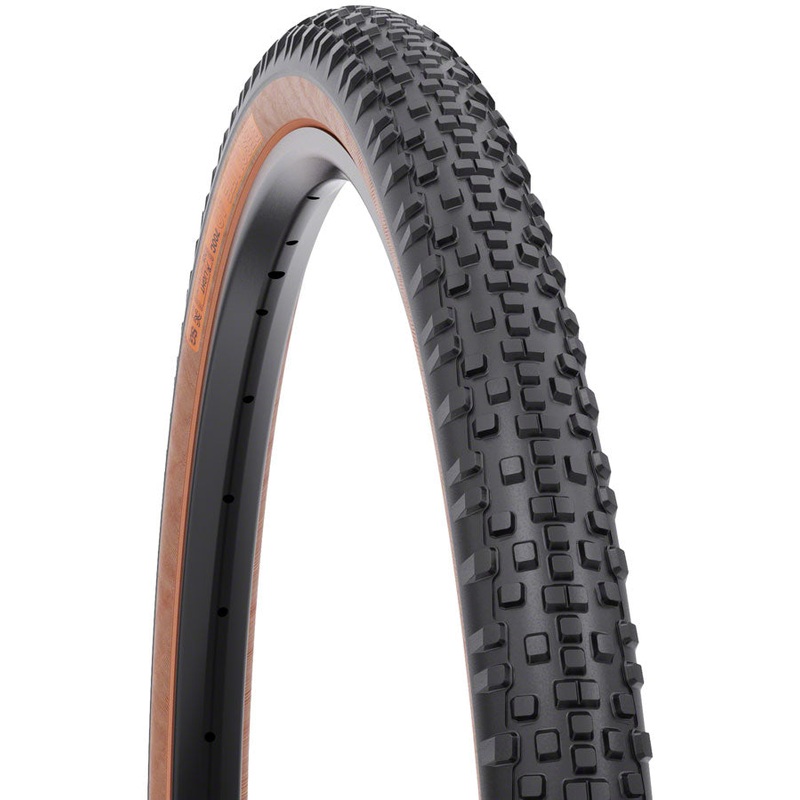 WTB Resolute Tire – 700 x 42 TCS Tubeless Folding BLK/Tan Light/Fast Rolling Dual DNA SG2
