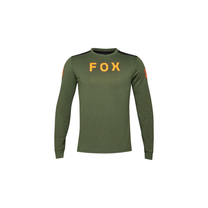 Fox Racing 24 Ranger Long Sleeve Medium Dark Green Jersey