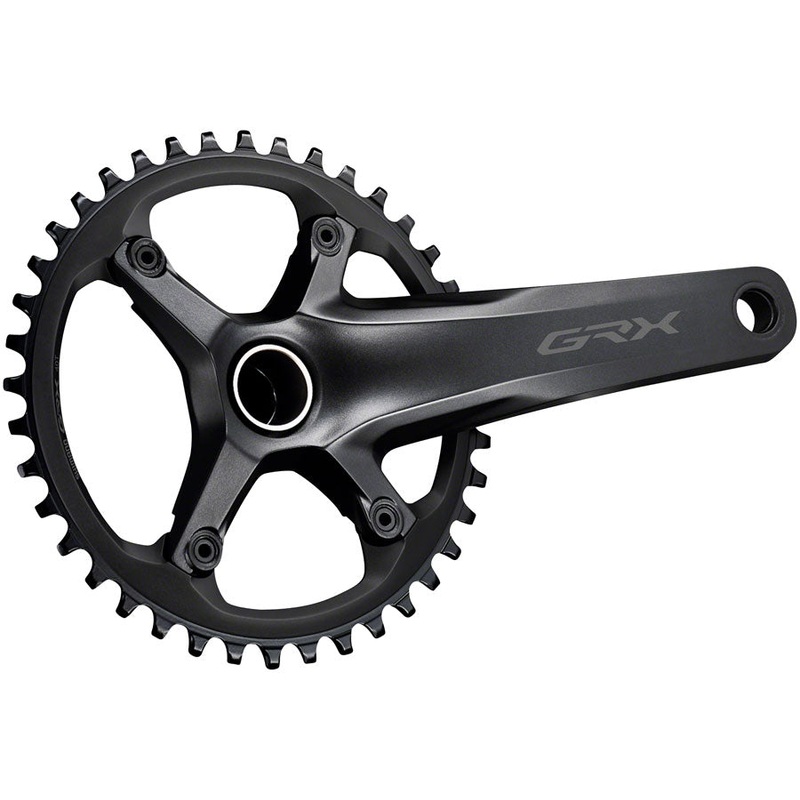 Shimano GRX FC-RX600-1 Crankset – 170mm 11-Speed 40t 110 BCD Hollowtech II Spindle Interface BLK