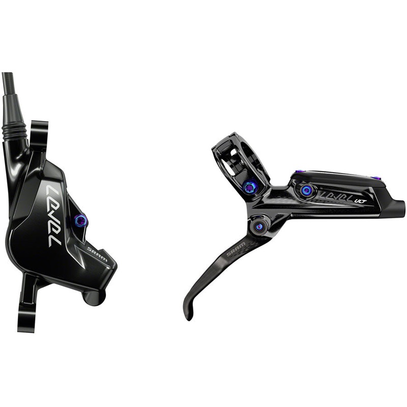 SRAM Level Ultimate Disc Brake Lever – Front Hydraulic Post Mount BLK Rainbow Hardware B1