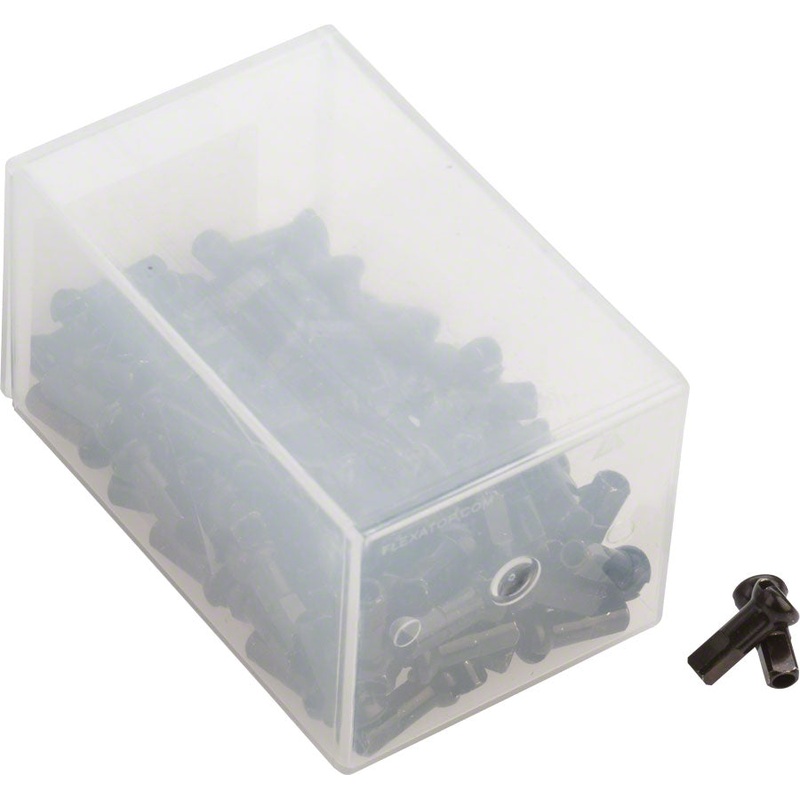 DT Swiss Pro Head Brass Nipples: 2.34 x 14mm Black Box of 100