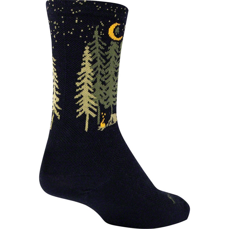 SockGuy Wool Camper Socks – 6 Black Small/Medium